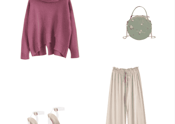 Beautiful Pastel Outfit For College Work Help You Amazing This Autumn  Winter 2019 Plum Sweater and Light Khaki Pants