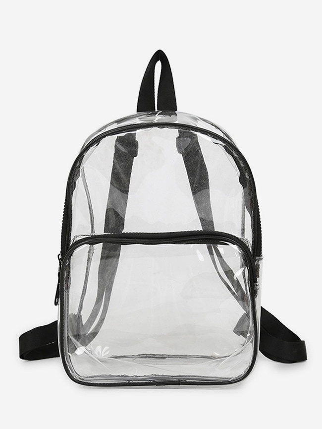 Plastic Transparent College Backpack