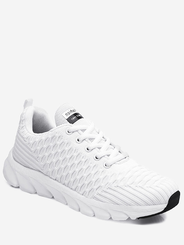 Soft Woven Sports Shoes - White Eu 40