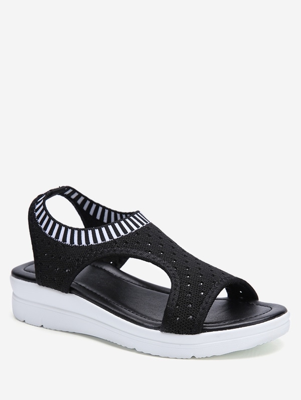 Sandalias De Plataforma Transpirable Informal - Negro Eu 41