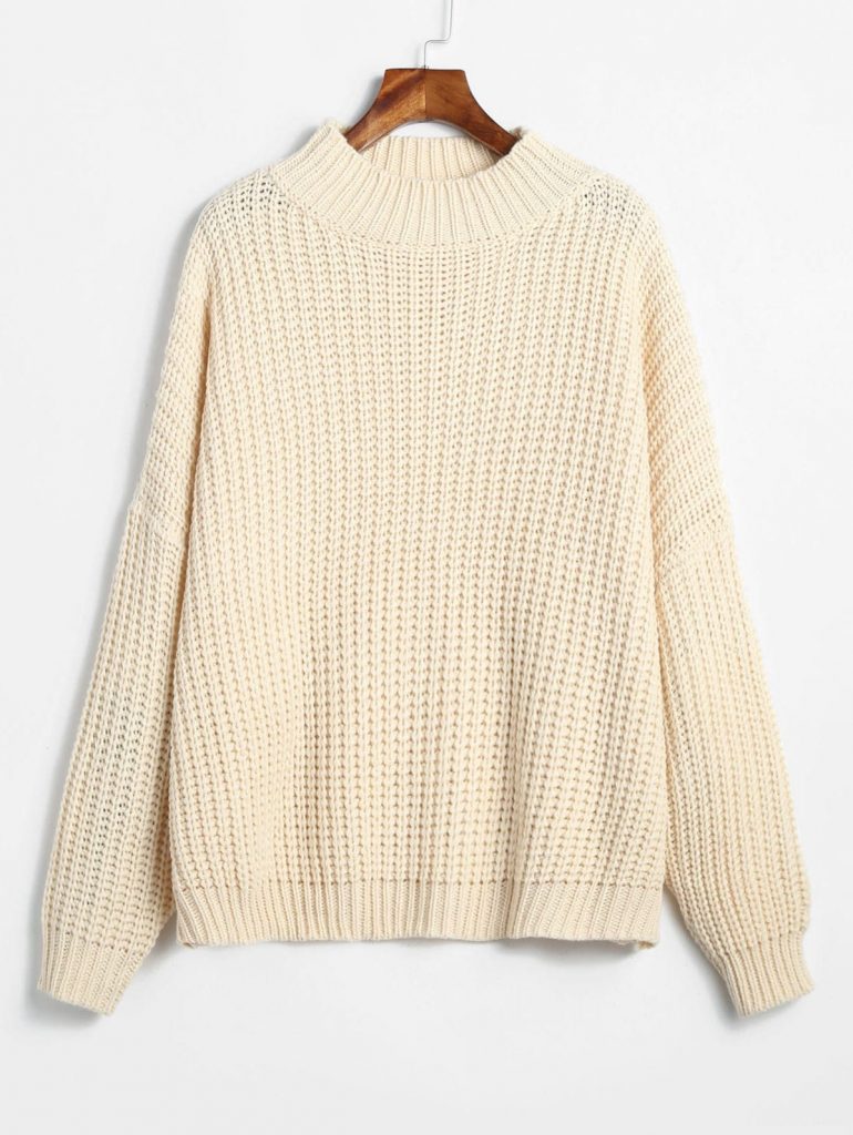 ZAFUL Chunky Oversized Sweater - Warm White